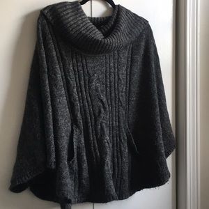 H&M Dark Grey Sweater Cape